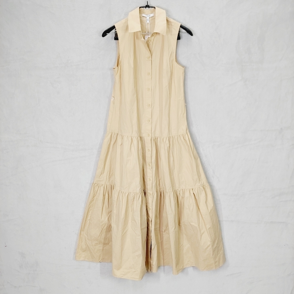 New Derek Lam 10 Crosby Tami Mixed Media Cotton Shirtdress P6967 - Picture 2 of 10